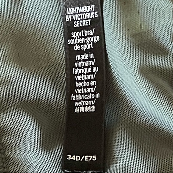 VICTORIA SPORT SPORTS BRA COLOR BLOCK GREEN & BLUE SIZE 34D - Picture 7 of 10